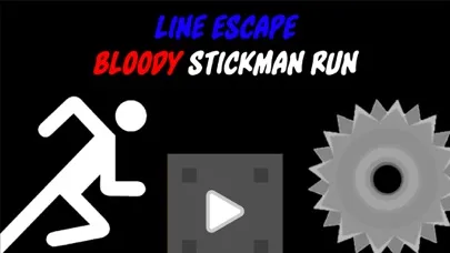 Line Escape - Bloody Stickman Run Free Ekran Görüntüleri