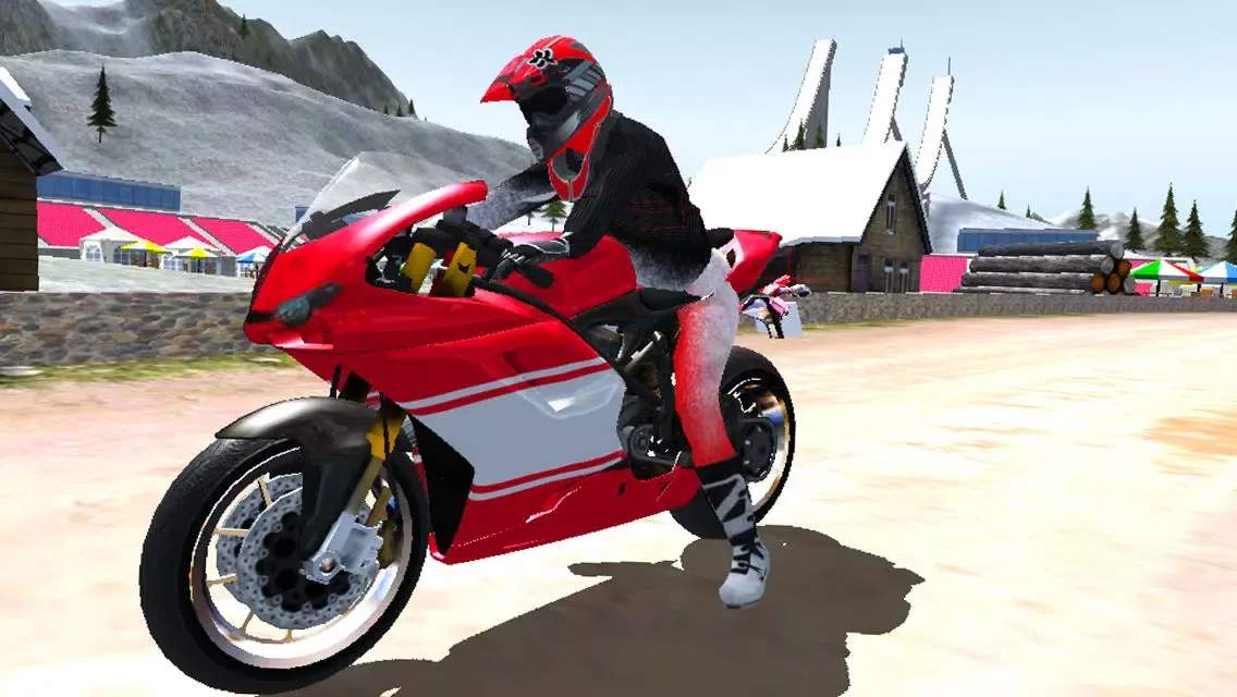 Capturas de tela do Arctic Rider - Bike Highway Rally Free