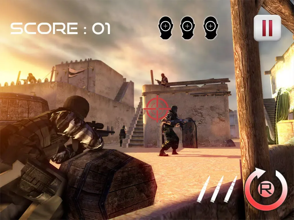 Deadly Scope Sniper War iPad  Screenshots