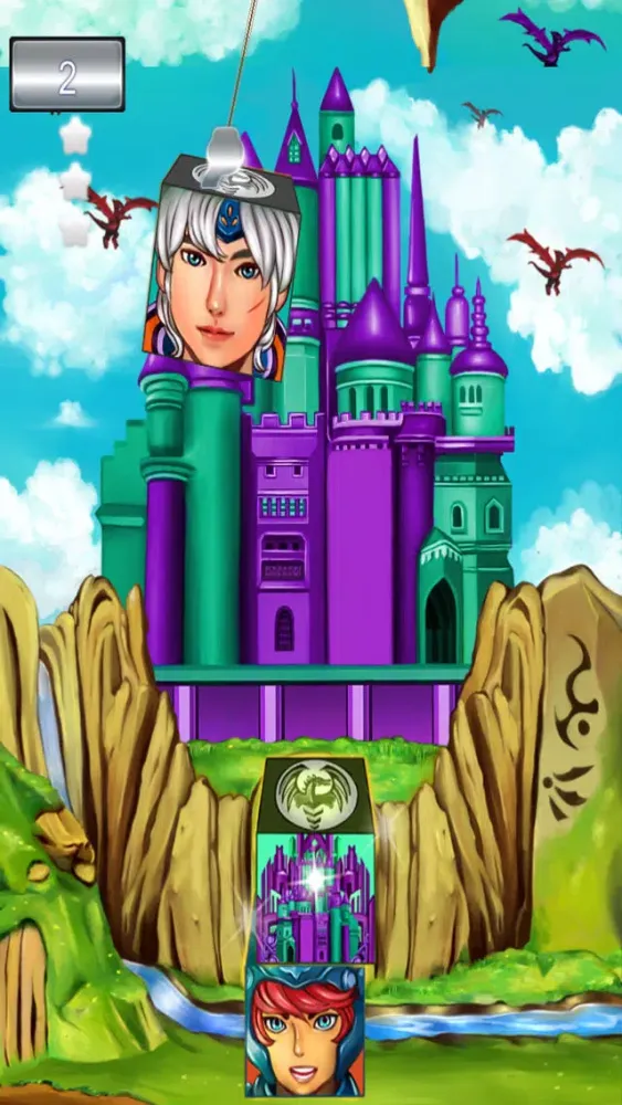 Dragon Princess Blocks - Free Stacking Tower Game Screenshots