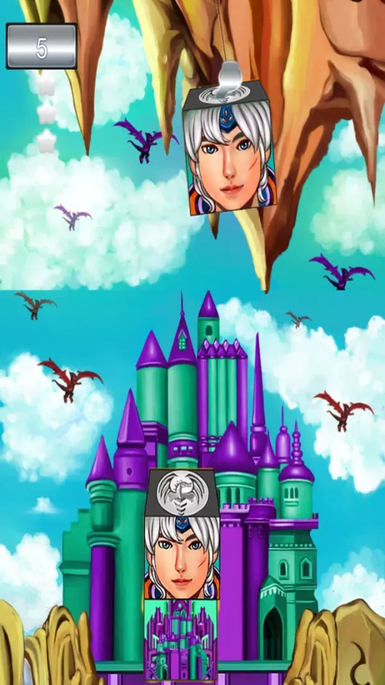 Dragon Princess Blocks - Free Stacking Tower Game Screenshots