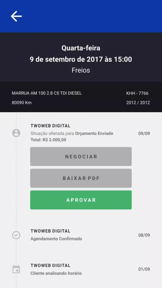 Captures d'écran de Auto Tork Mecânica Automotiva