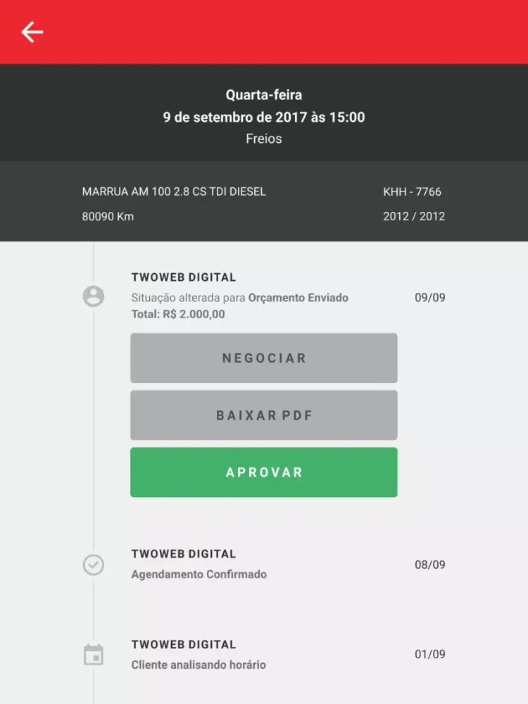 Zrzuty ekranu Consultório do Carro iPad 