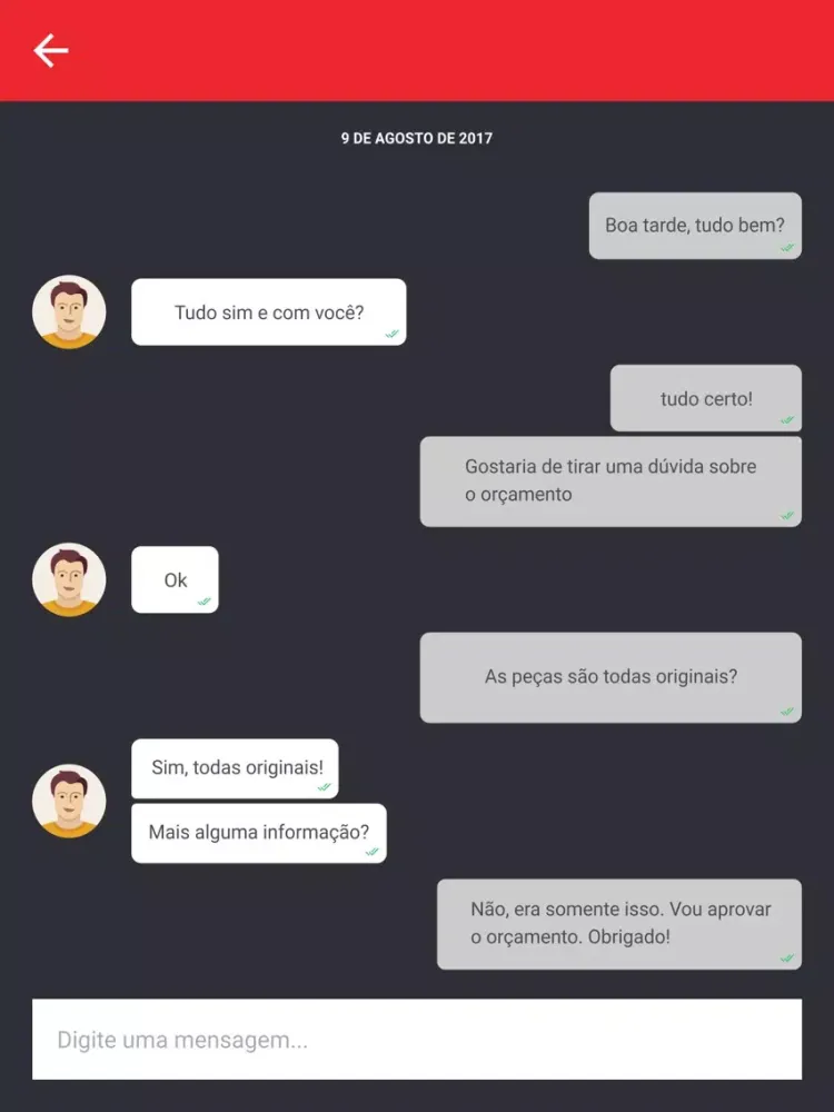 Ảnh chụp màn hình của Master Service iPad 