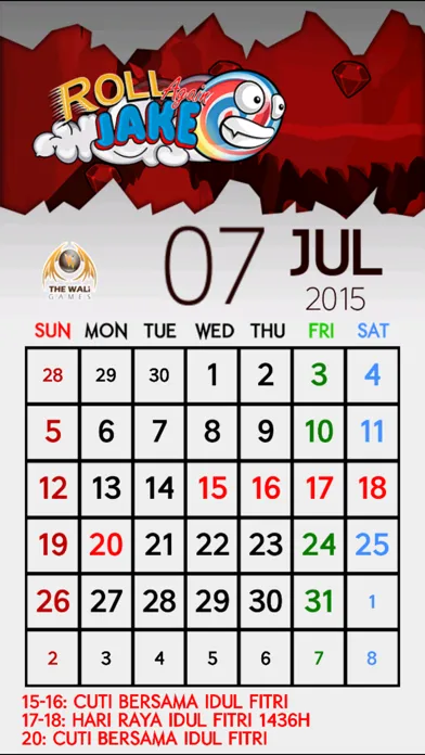 Kalender Indonesia 2015 سکرین شاٹس