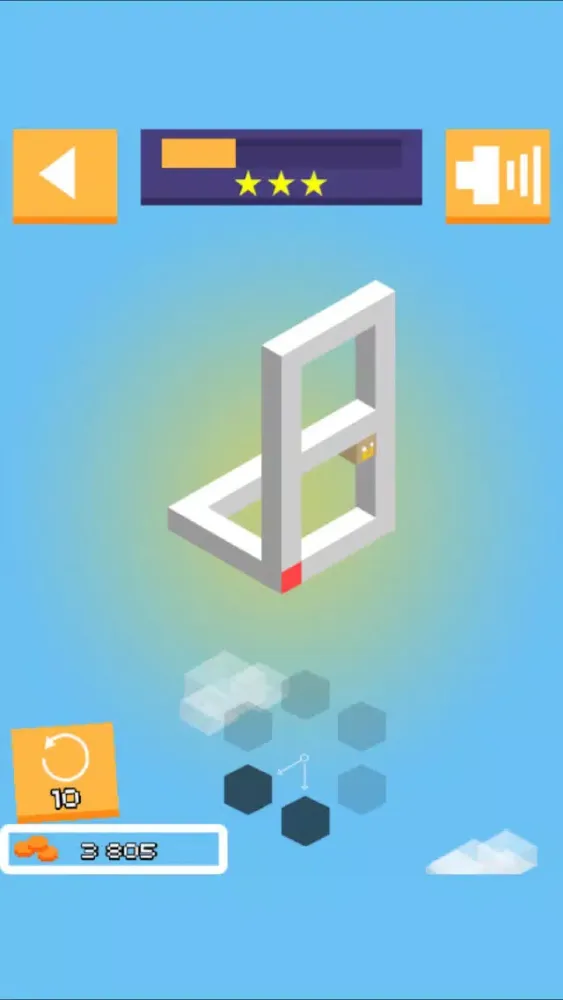 Ảnh chụp màn hình của 3D Illusion Maze Path Puzzle