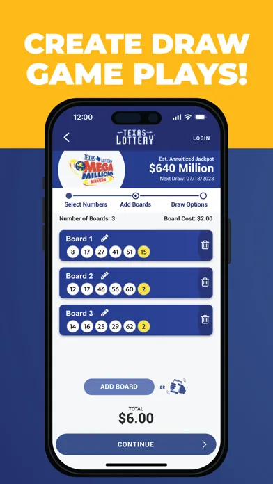 Tangkapan skrin Texas Lottery Official App