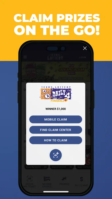 Tangkapan skrin Texas Lottery Official App