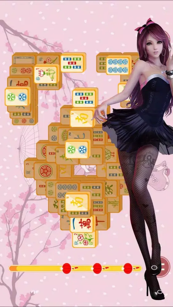 ภาพหน้าจอของ Mahjong Craft World.