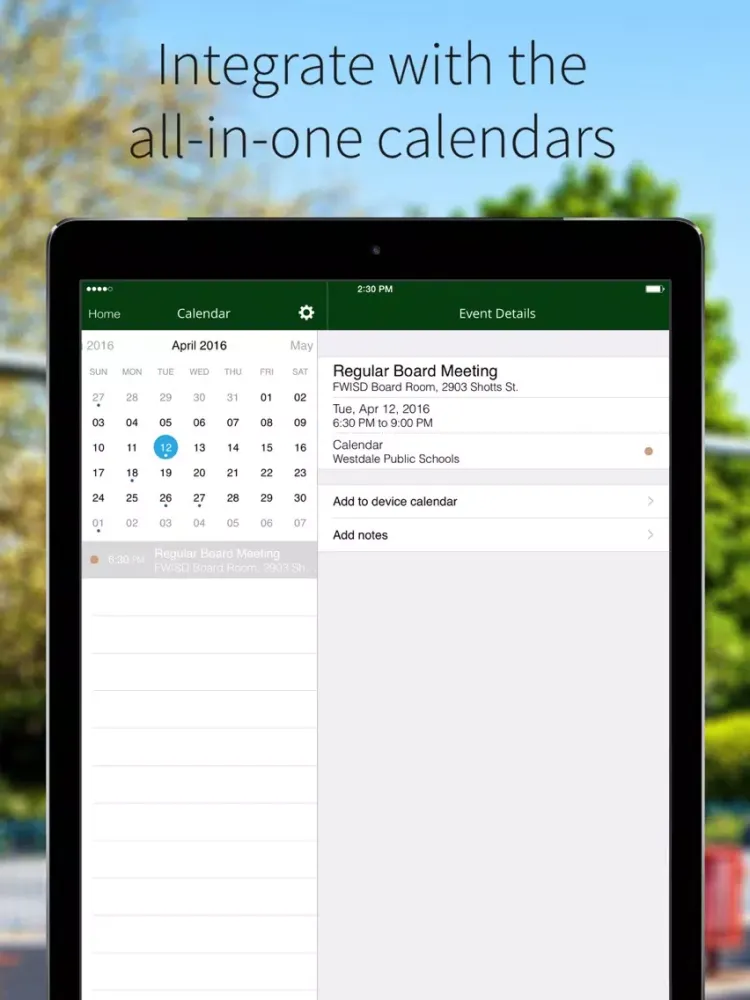 Iowa Park Schools iPad  স্ক্রিনশট