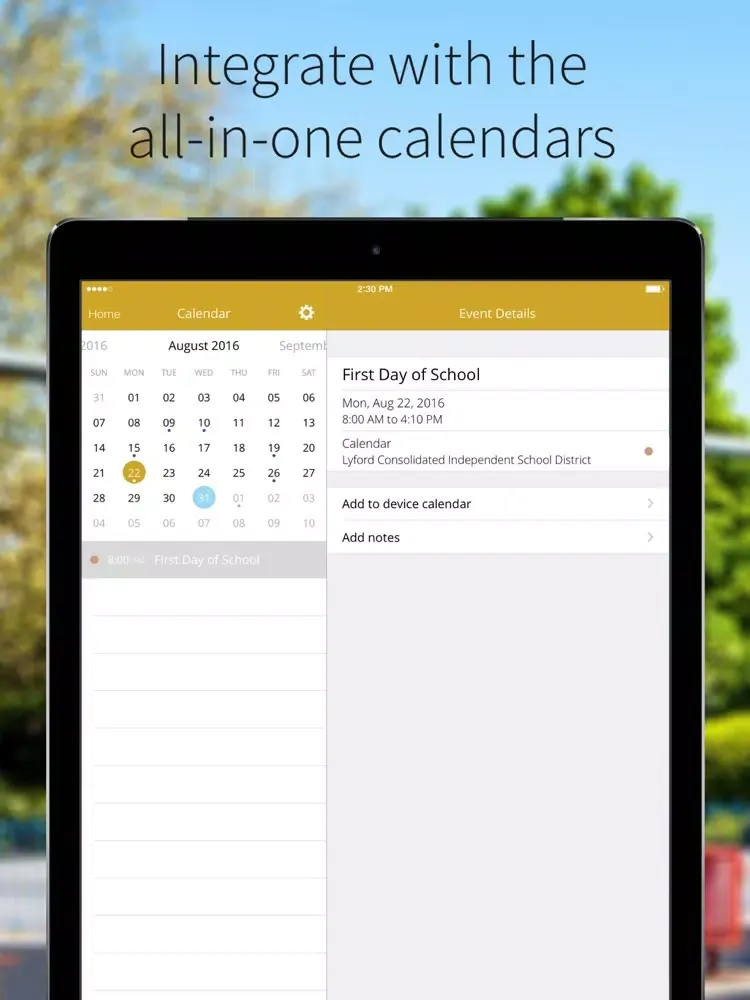 Скриншоты Lyford CISD iPad 
