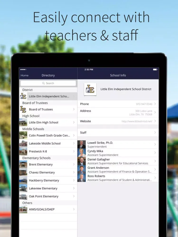 Скриншоты Little Elm ISD iPad 