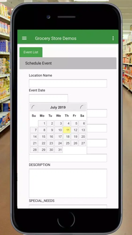 Capturas de tela do Grocery Store Demos