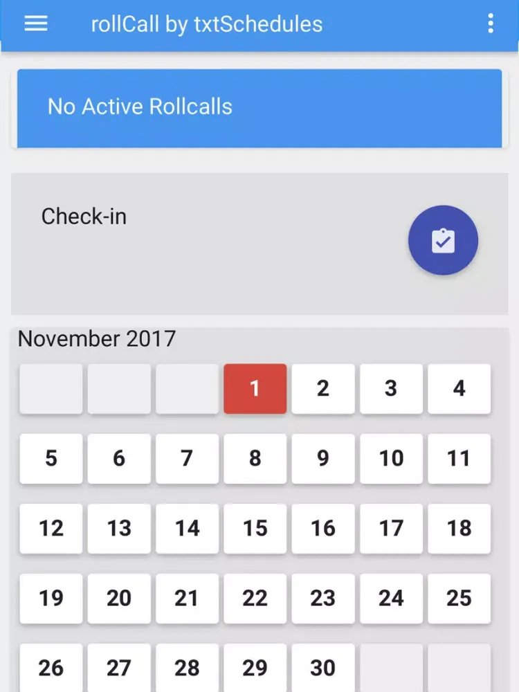 txtSchedules rollCall iPad  Screenshots