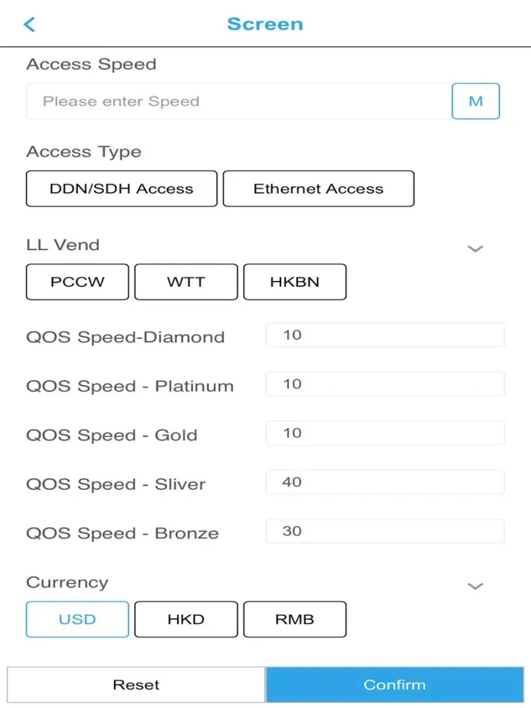 Ảnh chụp màn hình của CTG BSS iPad 
