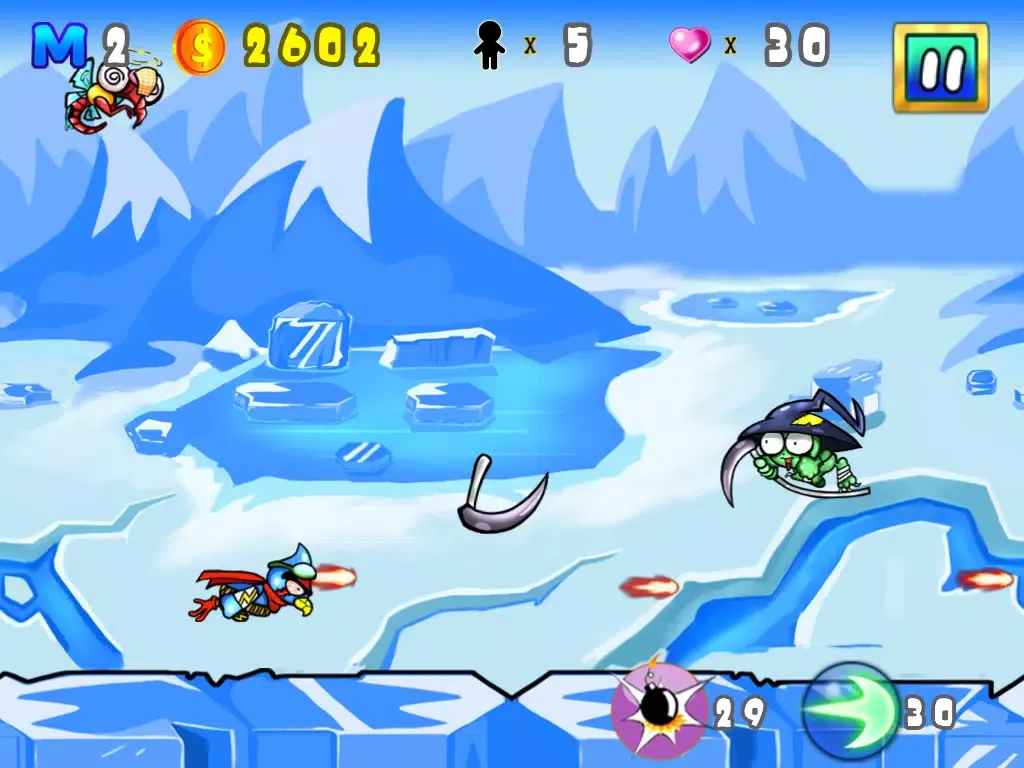 Animal Ninja Bird vs Super Zombies iPad  Screenshots