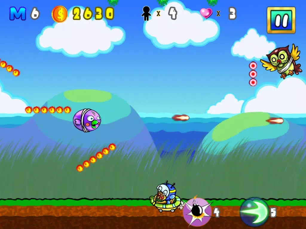 Animal Ninja Bird vs Super Zombies iPad  Screenshots