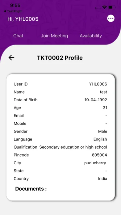 Zrzuty ekranu Youth Helpline India