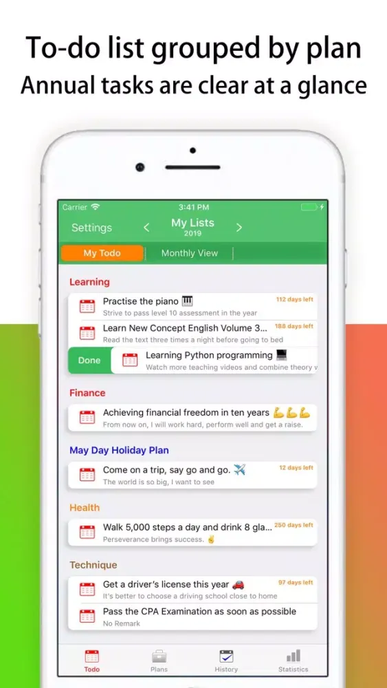Ảnh chụp màn hình của SmallGoals: Todo Task Planning