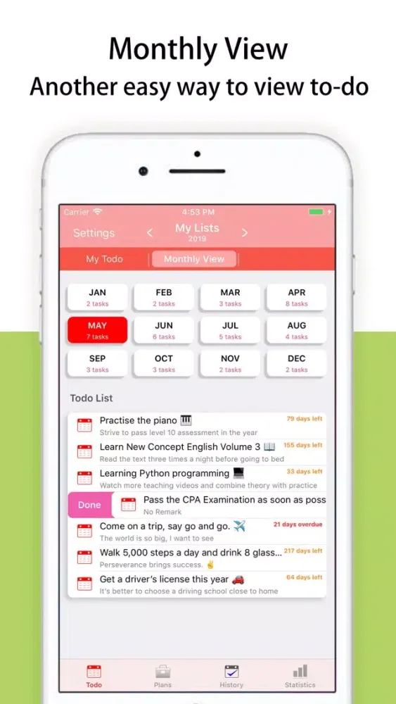 Ảnh chụp màn hình của SmallGoals: Todo Task Planning