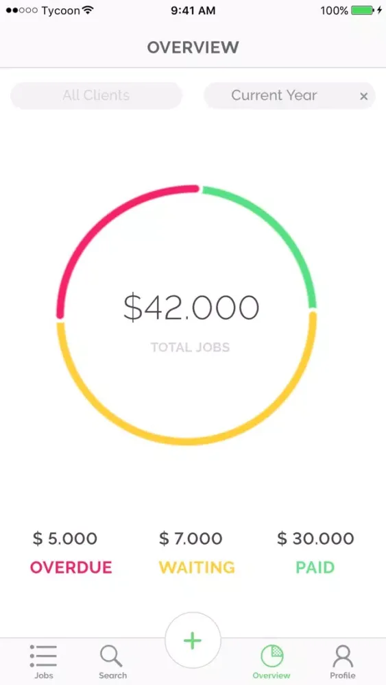 Скриншоты Tycoon Freelance job tracking