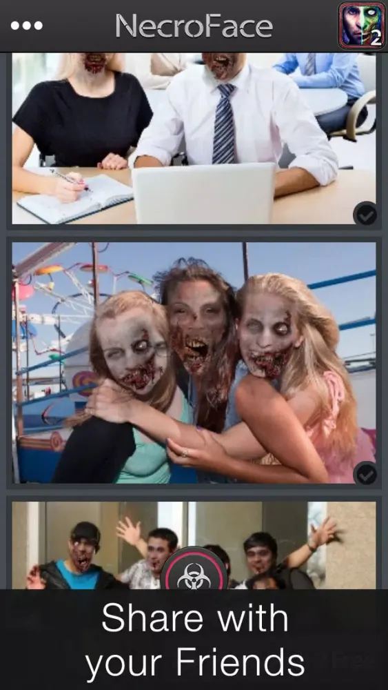 Capturas de tela do NecroFace