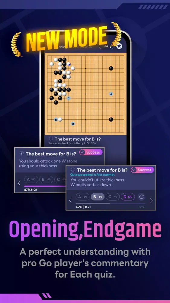 Go Challenger-Go game(Tsumego) Screenshots