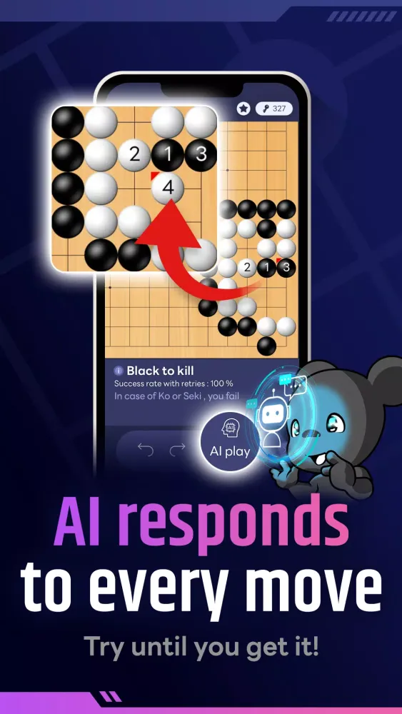 Go Challenger-Go game(Tsumego) Screenshots