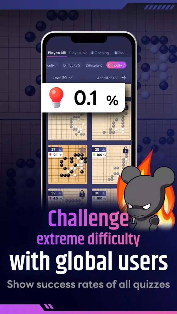 Go Challenger-Go game(Tsumego) Screenshots