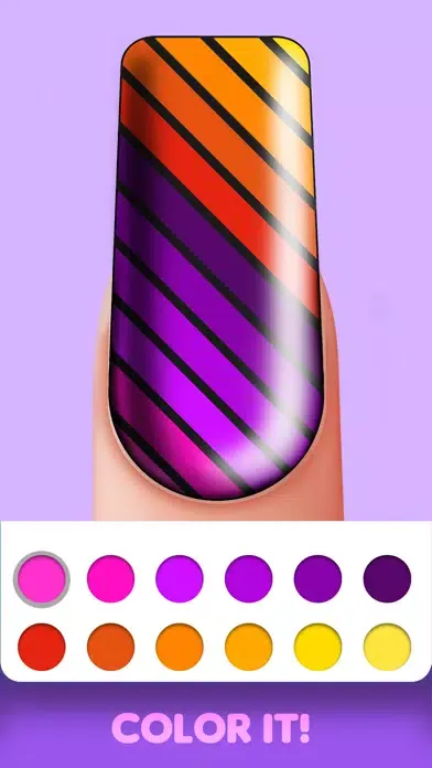 Screenshot di Nail Art Coloring Book