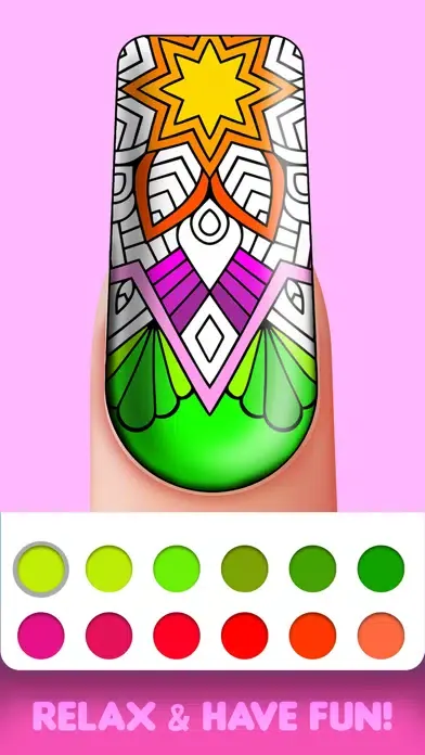 Screenshot di Nail Art Coloring Book