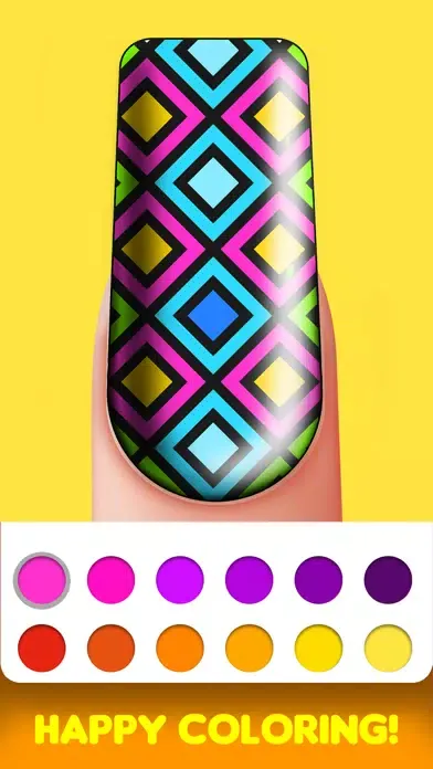 Screenshot di Nail Art Coloring Book