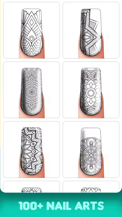 Screenshot di Nail Art Coloring Book