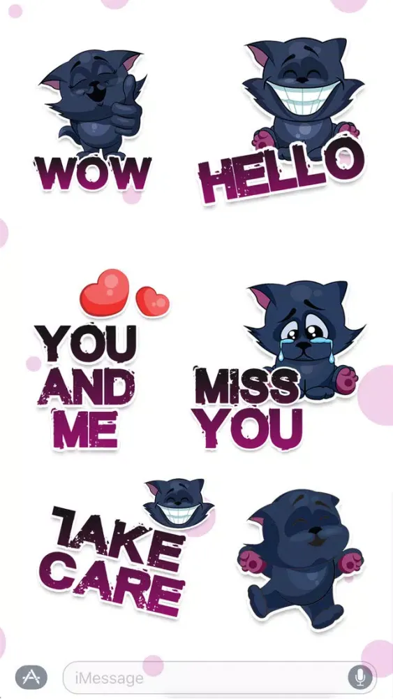 Скриншоты Black Cat - Sticker Pack