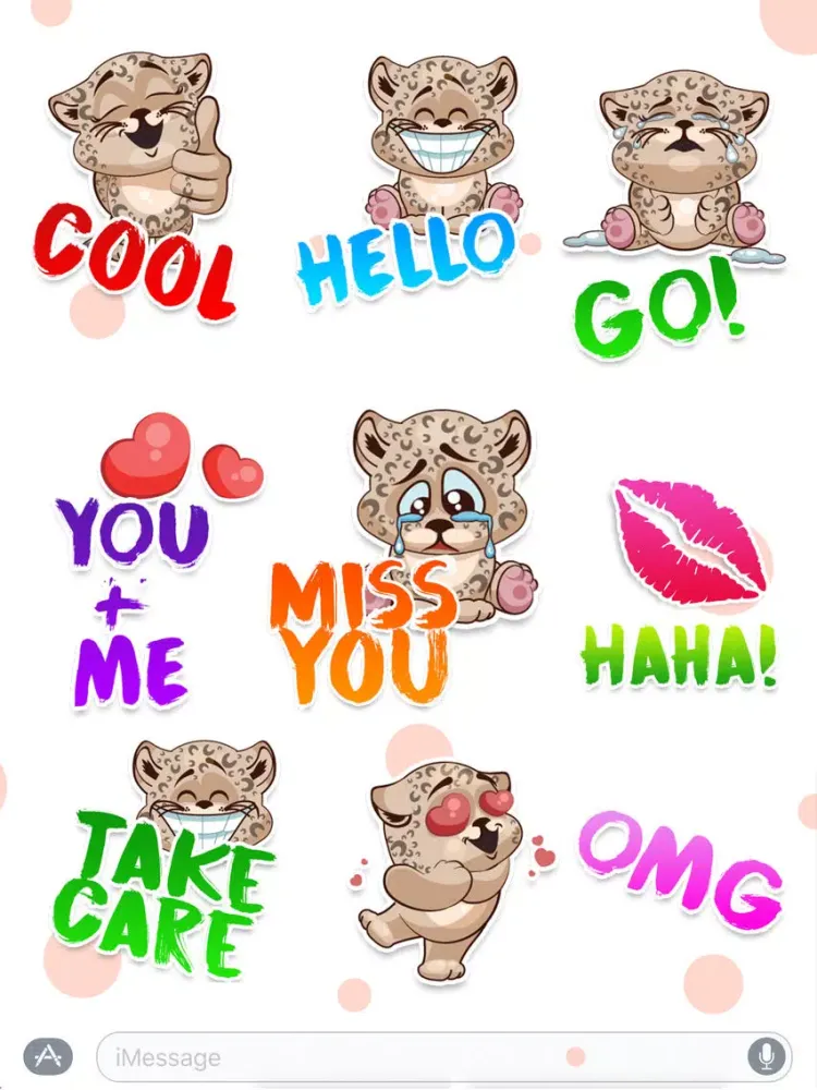 Ảnh chụp màn hình của Leopard - Sticker Pack iPad 