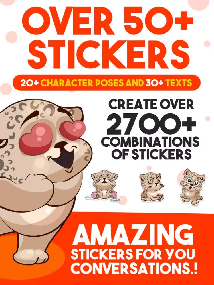 Ảnh chụp màn hình của Leopard - Sticker Pack iPad 