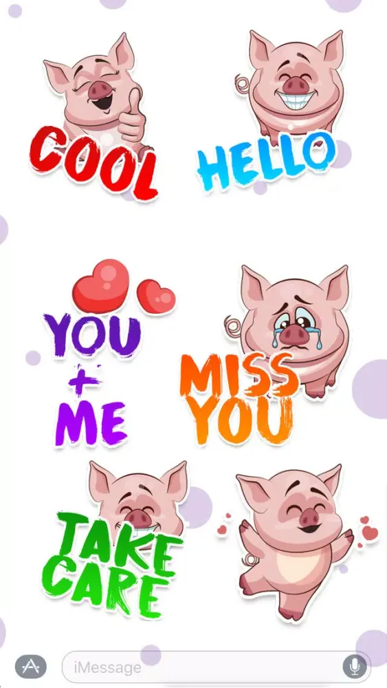 Piggy - Sticker Pack স্ক্রিনশট