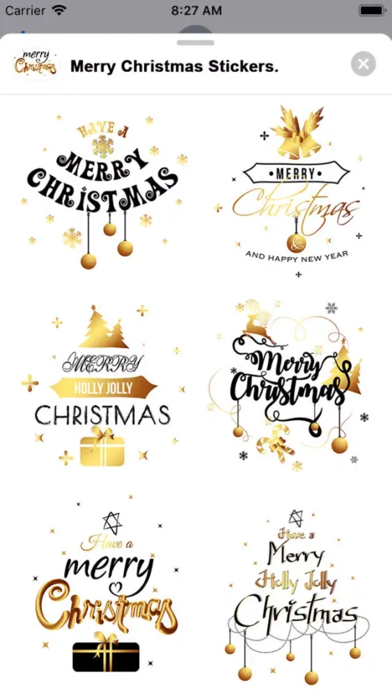صور Merry Christmas Stickers..