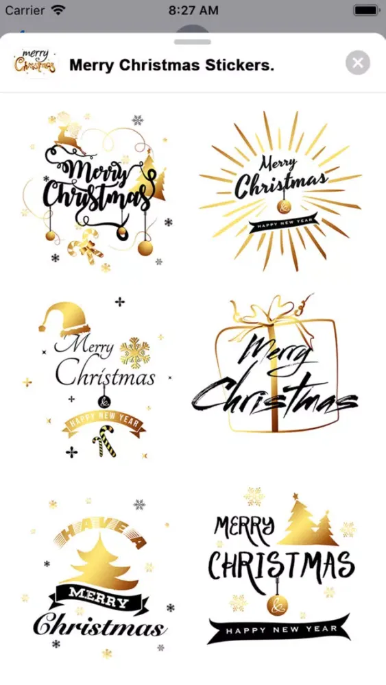 صور Merry Christmas Stickers..