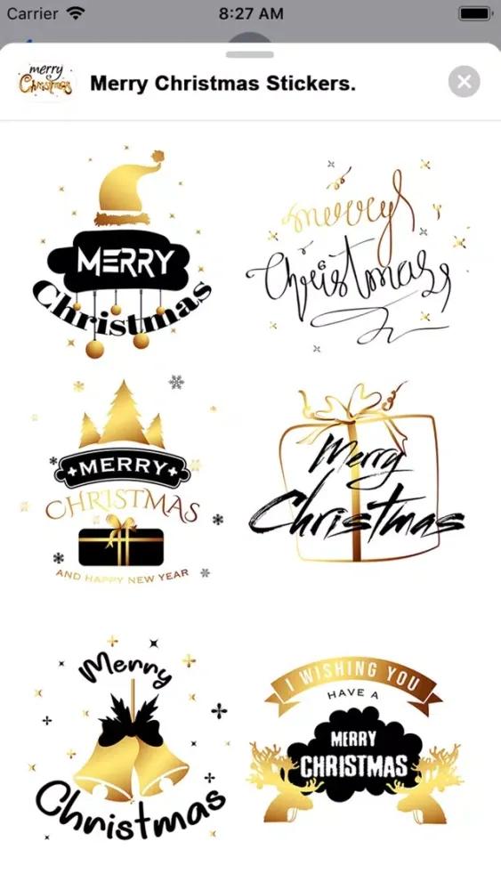 صور Merry Christmas Stickers..