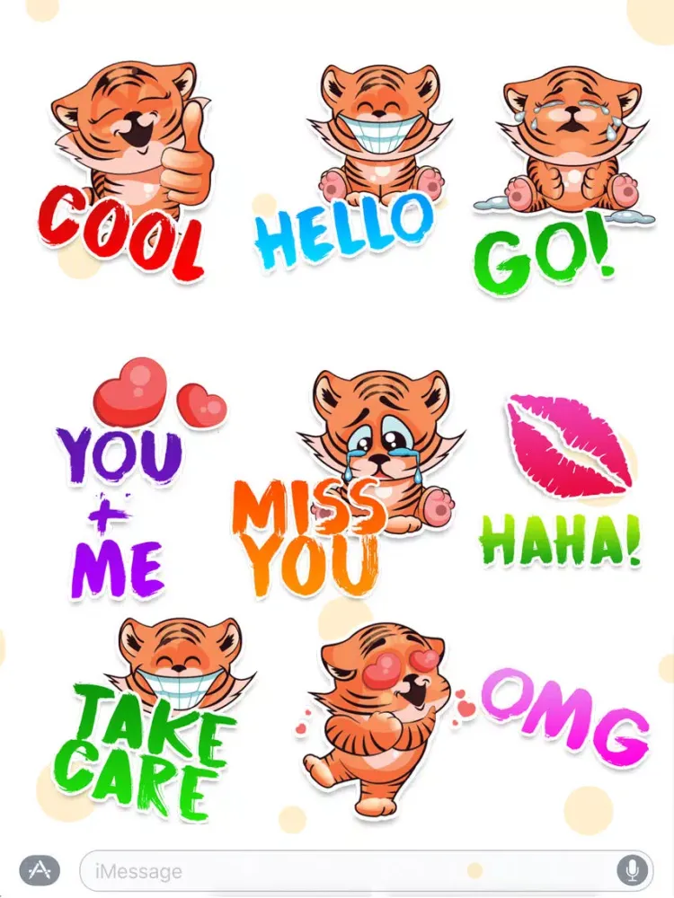 Tiger - Sticker Pack iPad 应用截图