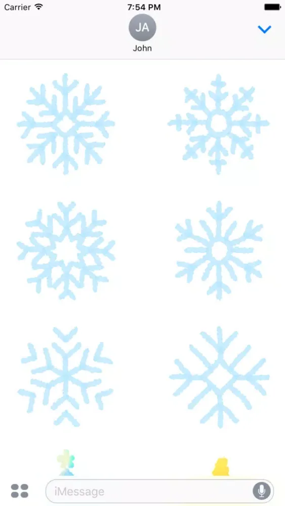 Capturas de pantalla de Christmas! Cute Hand Drawn Stickers for iMessage