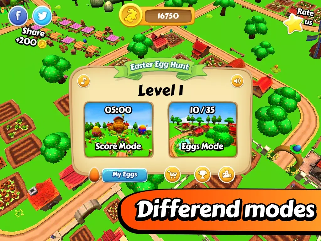 Capturas de tela do Easter Egg Hunt - The Bunny's Village iPad 