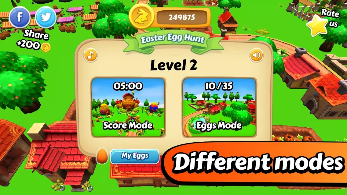 Capturas de tela do Easter Egg Hunt - The Bunny's Village