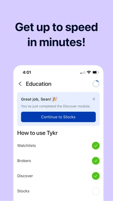 Tykr: Confident Investing Screenshots