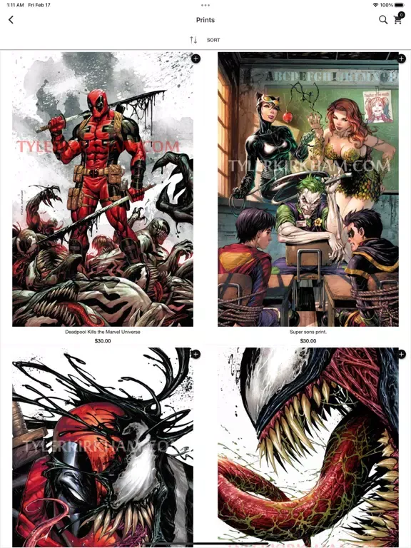 Tyler Kirkham Art iPad 应用截图