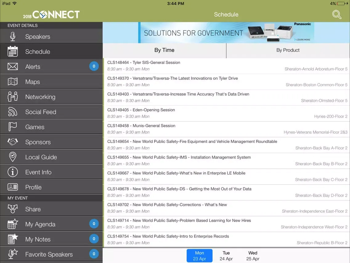 Tyler Connect 2018 iPad  スクリーンショット