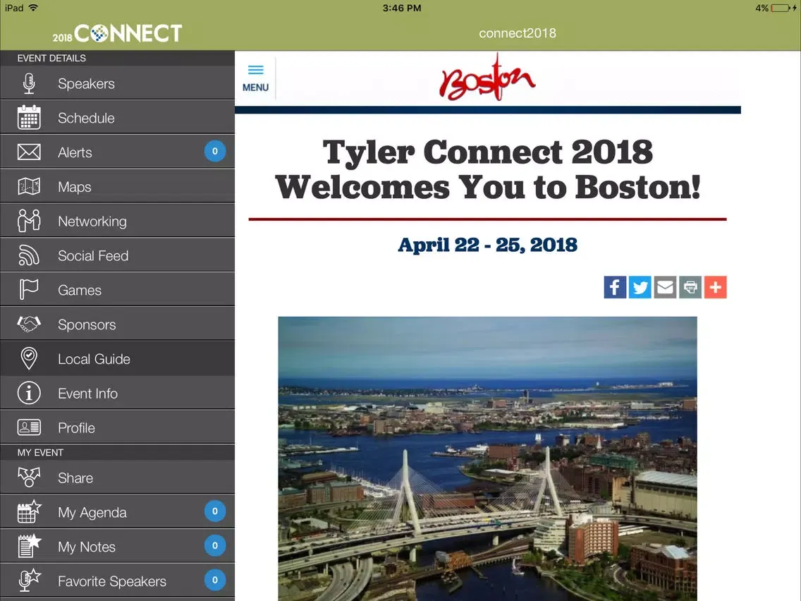 Tyler Connect 2018 iPad  スクリーンショット