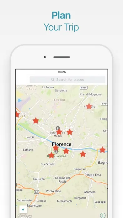 Florence Travel Guide and Map Screenshots