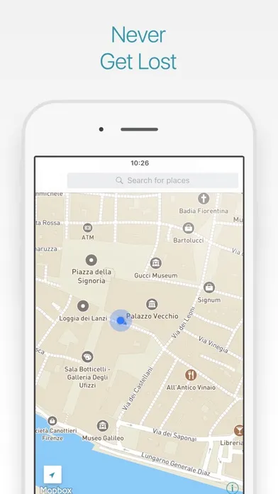 Florence Travel Guide and Map Screenshots